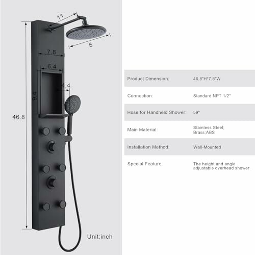 POPFLY Shower Panel Tower System